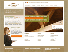 Tablet Screenshot of novum-carport.de